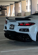 C8 Z06X Ducktail Spoiler for Stingray, Autoclave 2x2 exposed carbon