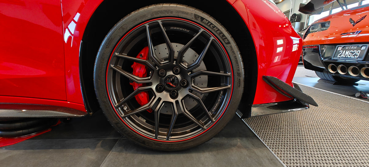C8 Z06 iron disc brake to CCB replacement conversion. – Competition Carbon