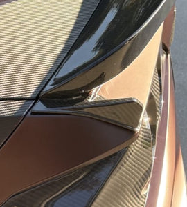 C8 Z06X Ducktail Spoiler for Stingray, Autoclave 2x2 exposed carbon