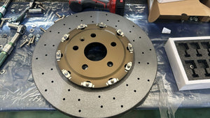 C8 Z06 iron disc brake to CCB replacement conversion.
