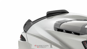 C8 Z06X Ducktail Spoiler for Stingray, Autoclave 2x2 exposed carbon