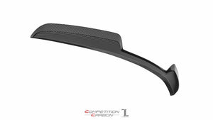 C8 Z06X Ducktail Spoiler for Stingray, Autoclave 2x2 exposed carbon