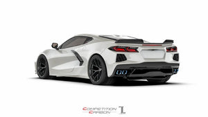 Preorder C8 Z06X Ducktail Spoiler for Stingray, Autoclave 2x2 exposed carbon