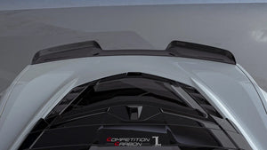 C8 Z06X Ducktail Spoiler for Stingray, Autoclave 2x2 exposed carbon