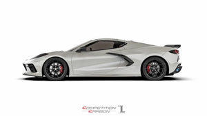 Preorder C8 Z06X Ducktail Spoiler for Stingray, Autoclave 2x2 exposed carbon